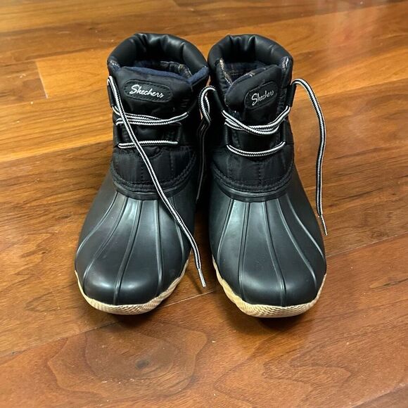 Sketchers women’s waterproof lace‎ up duck boot size 7 - Picture 1 of 7
